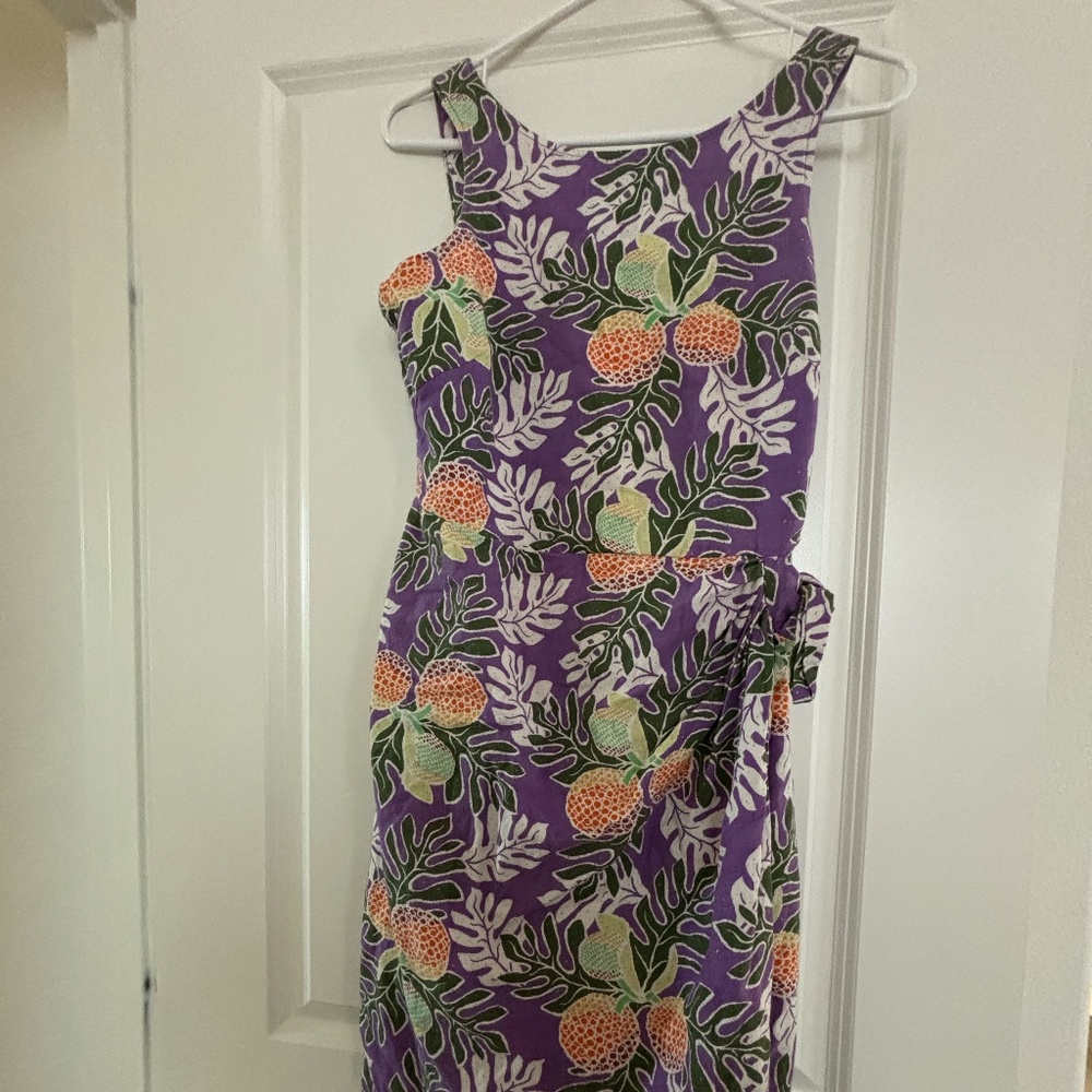 Patagonia Dress Hawaiian Tropical Pataloha 4 Purple Pineapple Ulu Paradise RARE